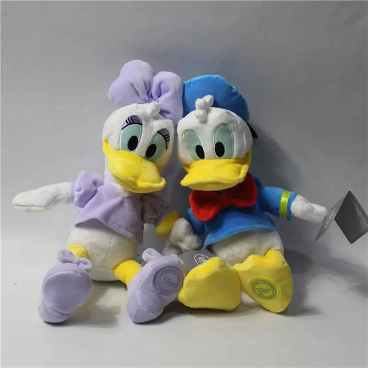Disney Plush Toys 35cm Donald Duck And Daisy Animal Stuffed Soft Doll Boy Girl Birthday Presents