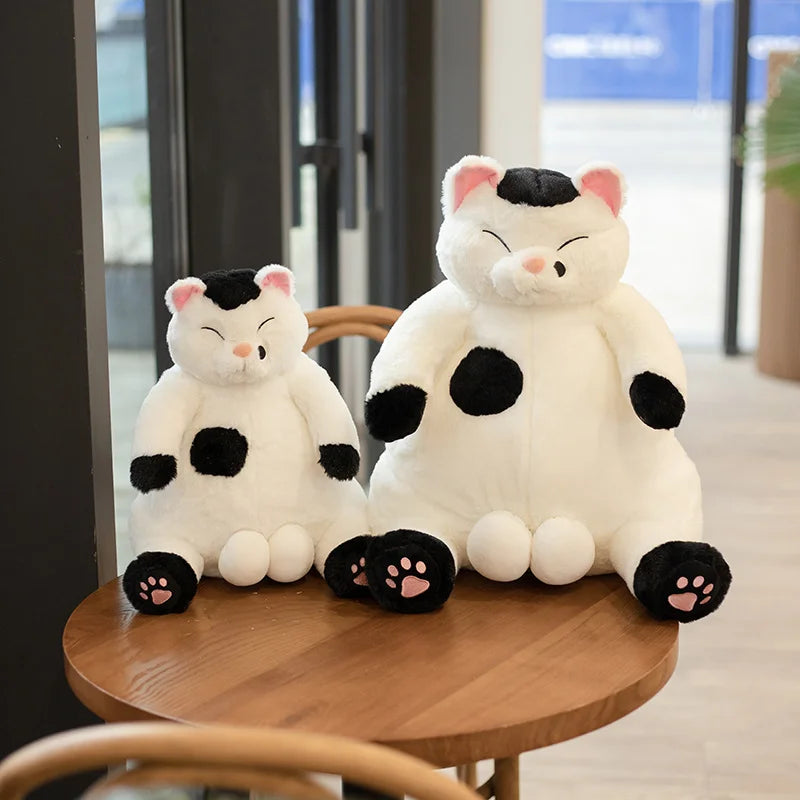 New Arrive 35cm Japanese Kawaii Soft Plush Cat Toys Stuffed Animal Dolls Kids Gift Lovely Fat Cats Pillow Home Decoration