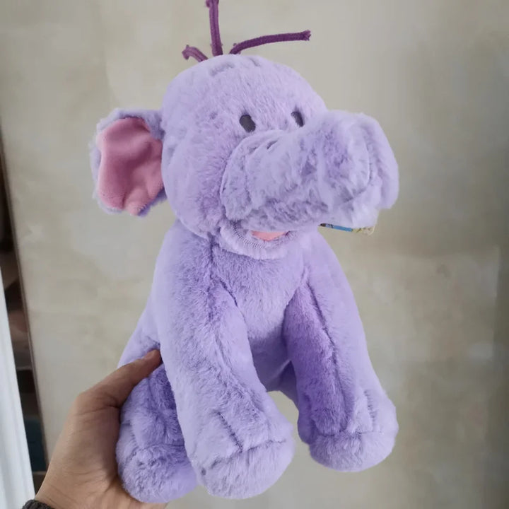 26cm Pooh Bear Friends Lumpy Heffalump Doll Cute Stuffed Animals Purple Elephant Plush Toys For Kids Gift