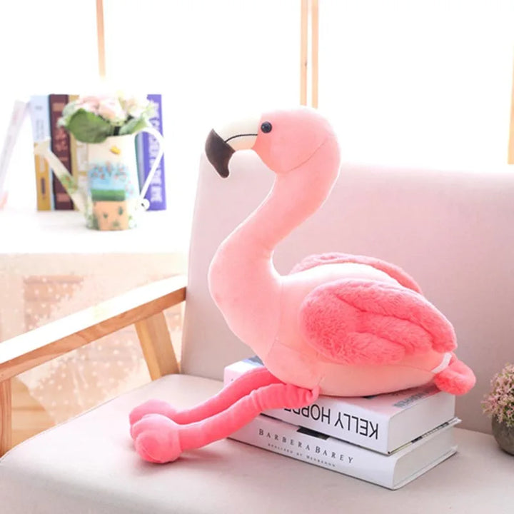 Cute Flamingo Plush Toys Soft Stuffed Bird Doll Pink Flamingo Plushie Kids Toys Birthday Gift Home Decor