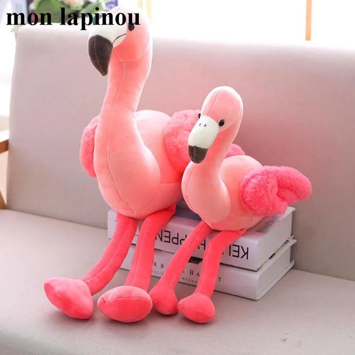 Cute Flamingo Plush Toys Soft Stuffed Bird Doll Pink Flamingo Plushie Kids Toys Birthday Gift Home Decor