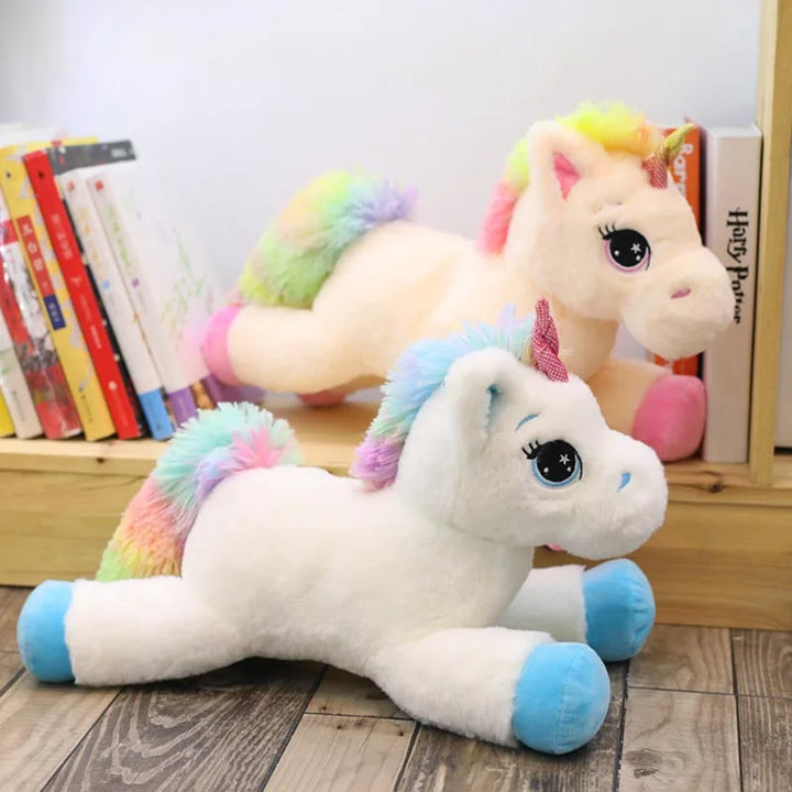 Kawaii  Rainbow Unicorn Plush Toys 40cm 60cm 80cm Unicorn Plushie Soft Stuffed Animal Doll Christmas Birthday Gift Home Decor