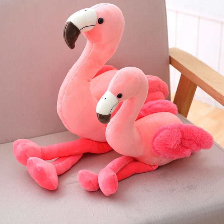 Cute Flamingo Plush Toys Soft Stuffed Bird Doll Pink Flamingo Plushie Kids Toys Birthday Gift Home Decor