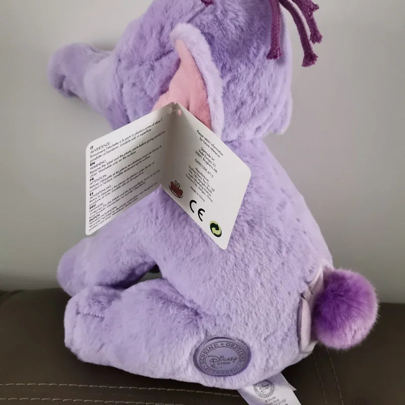26cm Pooh Bear Friends Lumpy Heffalump Doll Cute Stuffed Animals Purple Elephant Plush Toys For Kids Gift