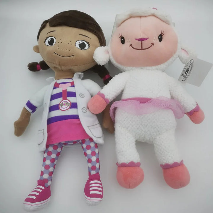Original Doc McStuffins Plush Toys,Dottie girl Cute Blue Dragon And Lambie Sheep Soft Kids Doll For Birthday Gift