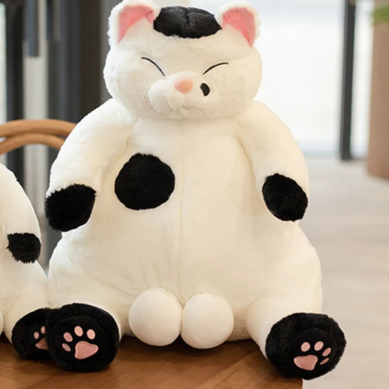 New Arrive 35cm Japanese Kawaii Soft Plush Cat Toys Stuffed Animal Dolls Kids Gift Lovely Fat Cats Pillow Home Decoration