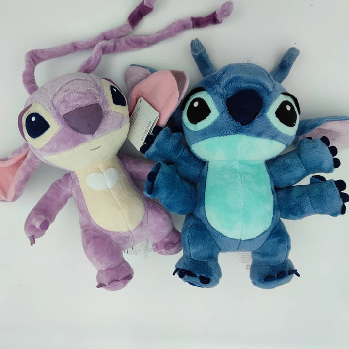 Disney 22cm Cartoon Lilo And Stitch Plush Toys Shape 4 Hands Stitch And Angel Stuffed Soft Doll For Gift