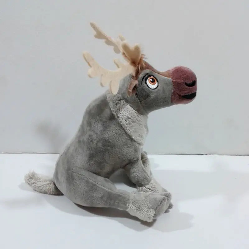 Disney Sitting 18cm Frozen Sven Stuffed Plush Toy Kawaii Christmas Reindeer Sven Soft Kids Dolls Gifts
