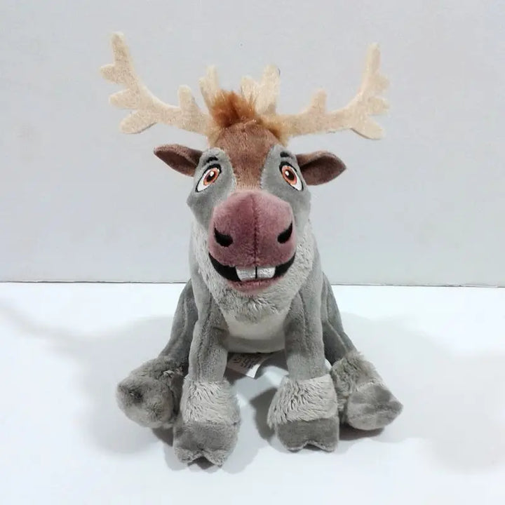 Disney Sitting 18cm Frozen Sven Stuffed Plush Toy Kawaii Christmas Reindeer Sven Soft Kids Dolls Gifts