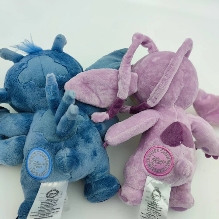 Disney 22cm Cartoon Lilo And Stitch Plush Toys Shape 4 Hands Stitch And Angel Stuffed Soft Doll For Gift