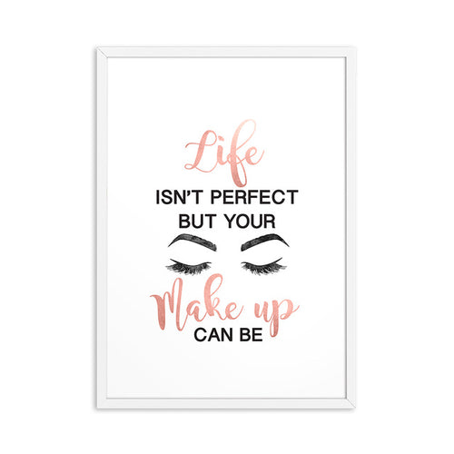 Modern Wall Art Lashes Quote Poster Eyelashes