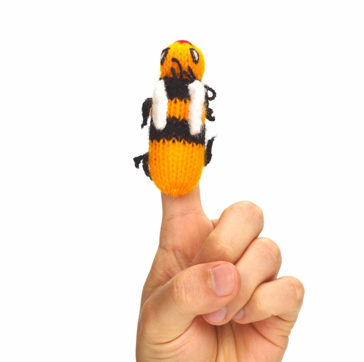 Queen Bee Finger Puppet