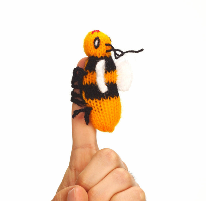 Queen Bee Finger Puppet
