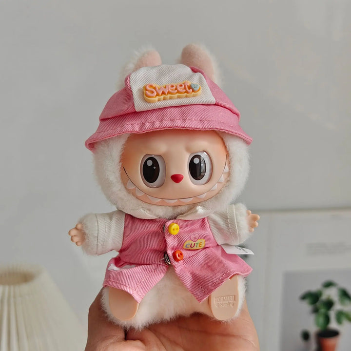 Labubu Doll Clothes Couple's Clothing Bestie Outfits Classmate Uniforms 15/17cm Plush Doll'S Clothes Replacement Accessories