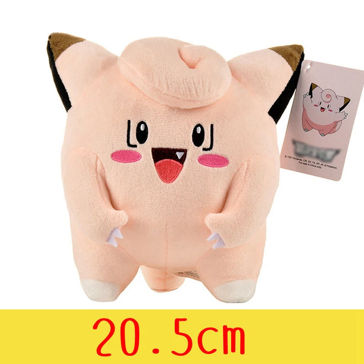 Original 21cm Cute Pokemon Clefairy Plush Toys Dolls Anime Pokemon Clefairy Toys Doll Soft Stuffed Anime Plush Toys Gifts