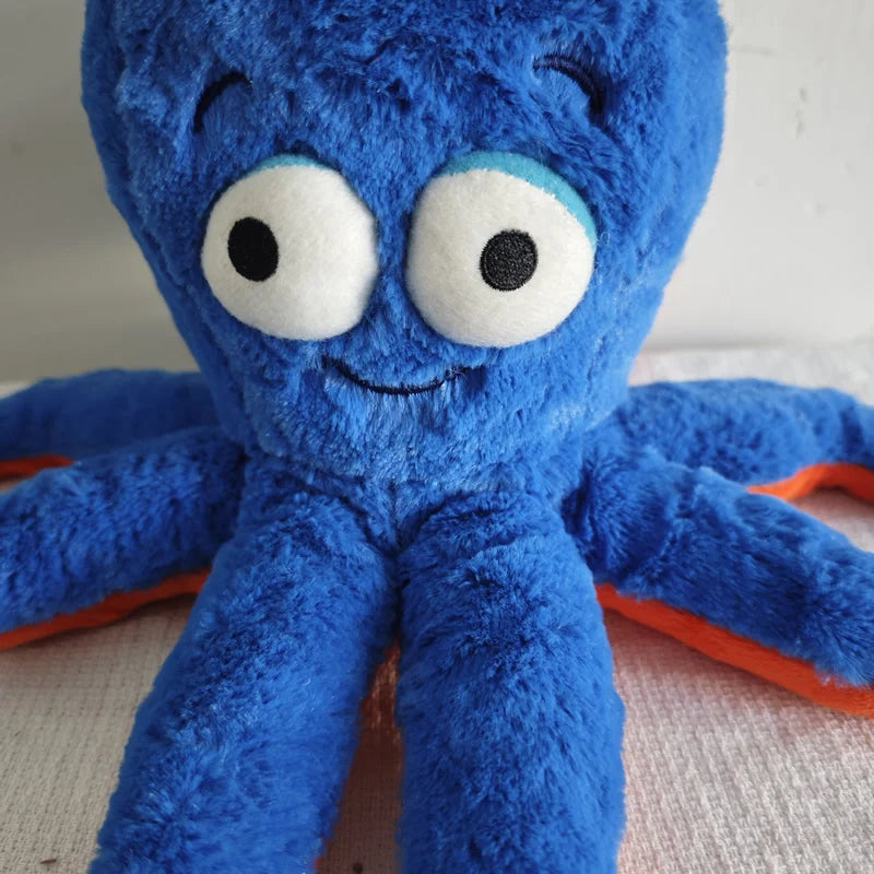 Blue plush octopus animal figure Stuffed Animals Soft Doll For Kids Gift Home Decoration