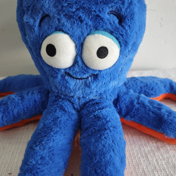 Blue plush octopus animal figure Stuffed Animals Soft Doll For Kids Gift Home Decoration