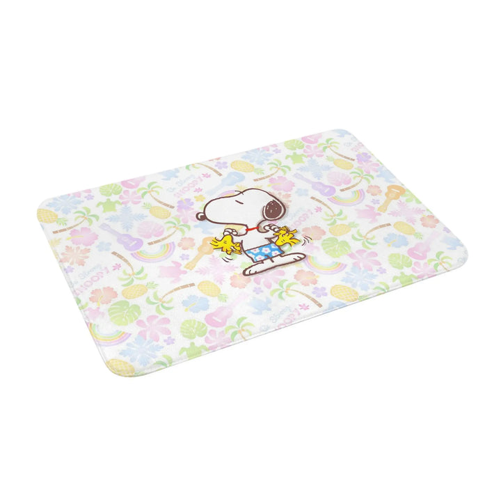Snoopy Summer Time Bathroom Rugs Mat Quick Dry  Bath Rugs Mats Carpet Non-Slip for Entrance Door Doormat