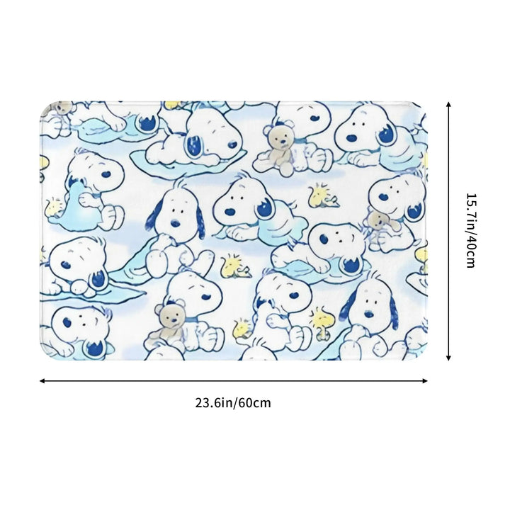 Cartoon Dog Bathroom Rugs Mat Quick Dry snoopy Bath Rugs Mats Carpet Non-Slip for Entrance Door Doormat