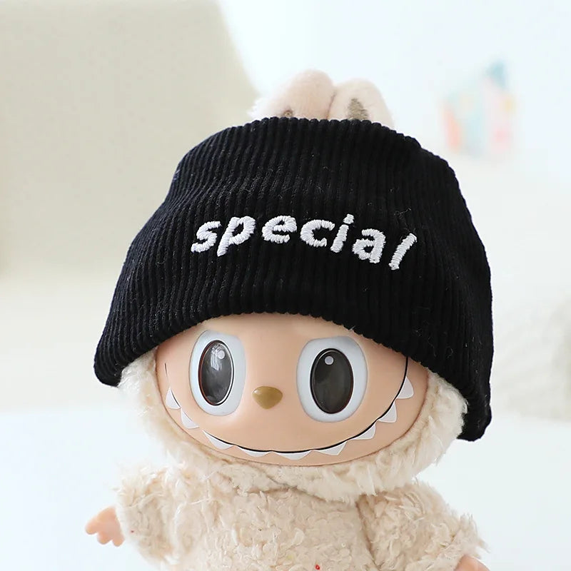 Labubu Doll Hat 15/17cm Plush Doll'S Accessories Sitting Party Labubu I II Idol Dolls Hat