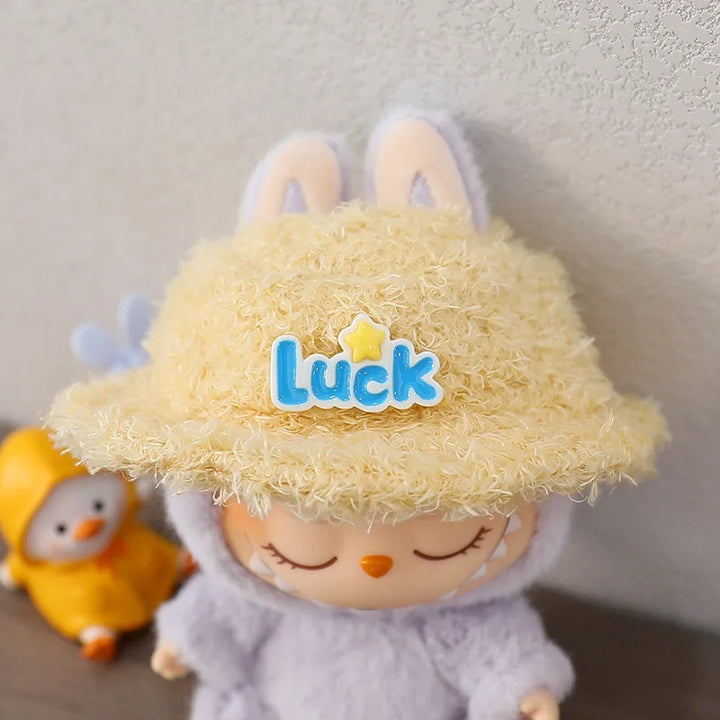 Labubu Doll Hat 15/17cm Plush Doll'S Accessories Sitting Party Labubu I II Idol Dolls Hat