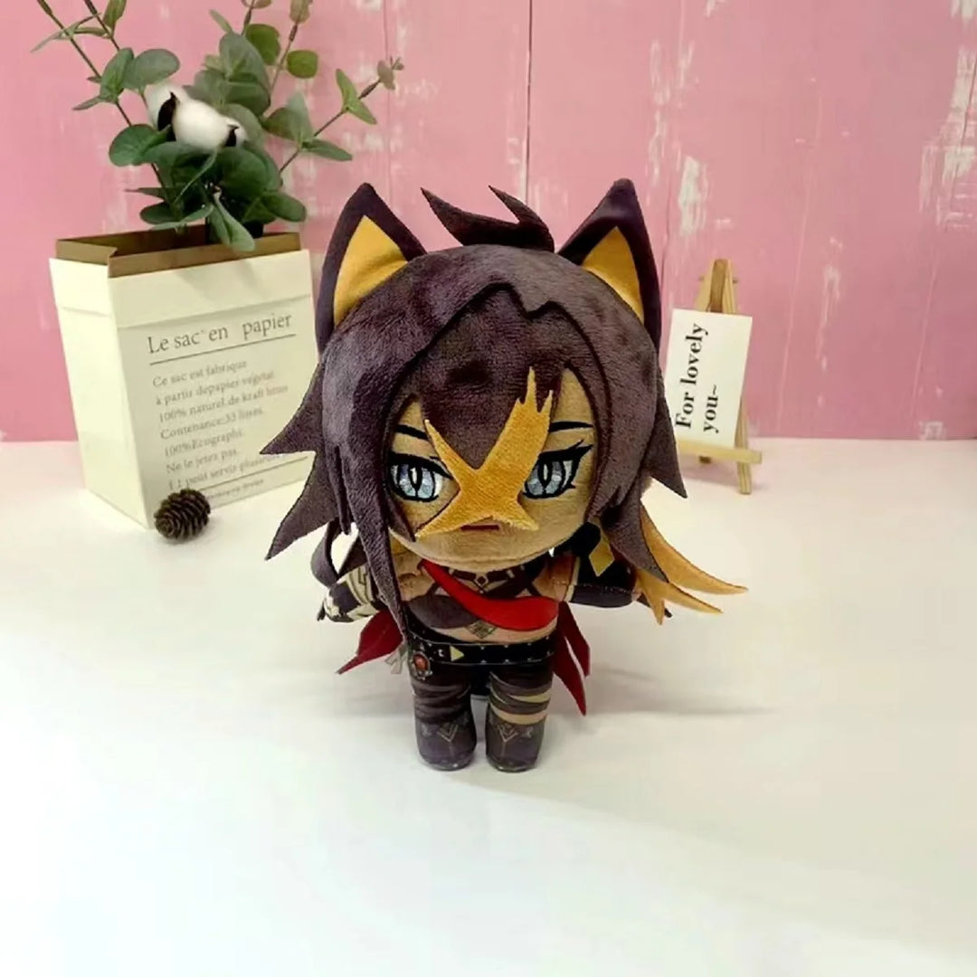 Genshin Impact Plush Dolls Wriothesley Furina Lyney Kaveh Neuvillette Kinich Citlali Kazuha Albedo Tighnari Anime Stuffed Toys