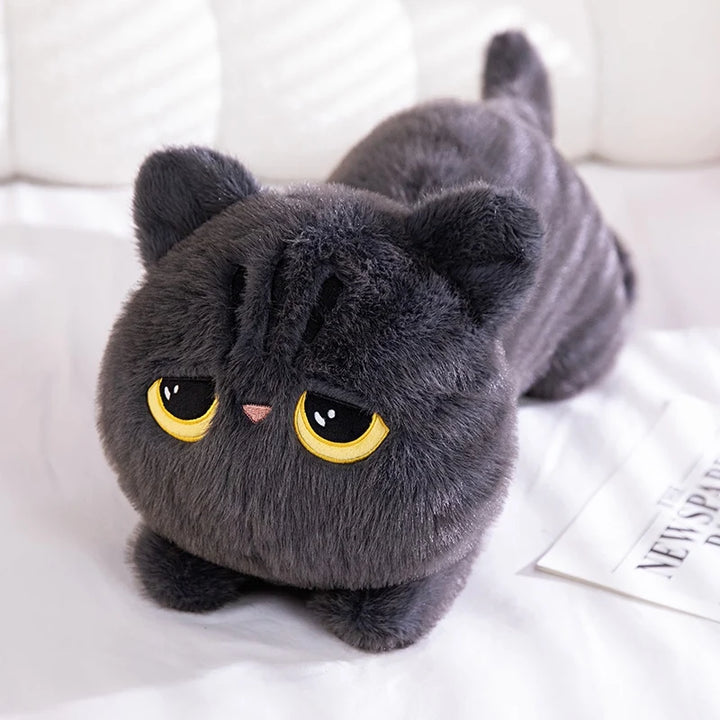 1pc Kawaii Chonky Lying Cat Plush Toys Stuffed Cute Kitty Dolls Lovely Squishy Pillow Soft Cartoon Cushion Girls Christmas Gifts