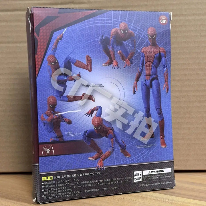 Ct Toys Mafex 001 Spiderman Action Figure Peter Parker The Amazing Spider-Man Shf Anime Figurine Customized Toys