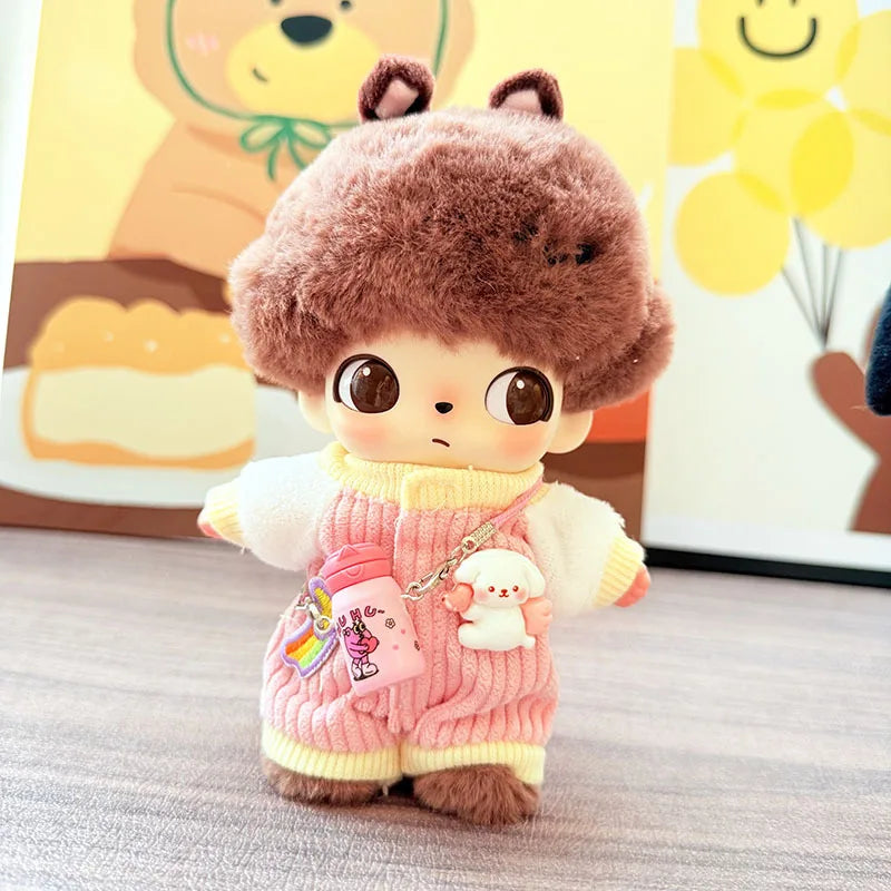 DIMOO WORLD Doll Box Pendulum Accessories Doll Clothes Baby Clothes Pink Pig Yellow Duck Set 15/17cm Labubu Doll Clothes