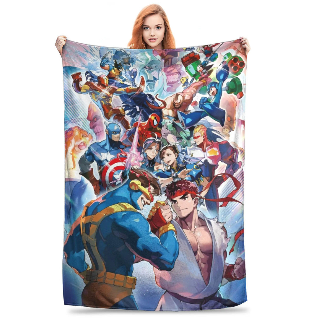 Luna Snow for Rivals Blanket Hero Shooter Video Game Fleece Funny Warm Throw Blanket for Coverlet All Season