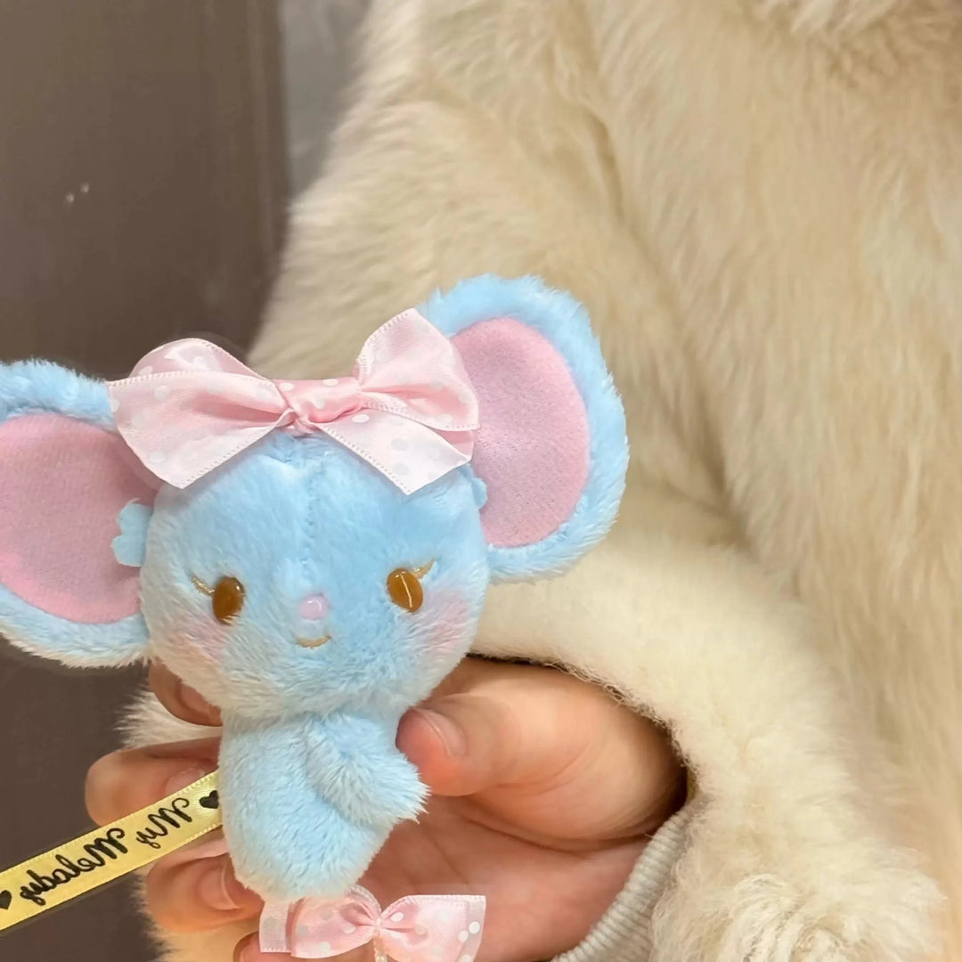 8cm My Melody Best Friend Flandre Mouse Plushie Licensed Keyring Cute Backpack Charm Gift for Anime Lovers Kids