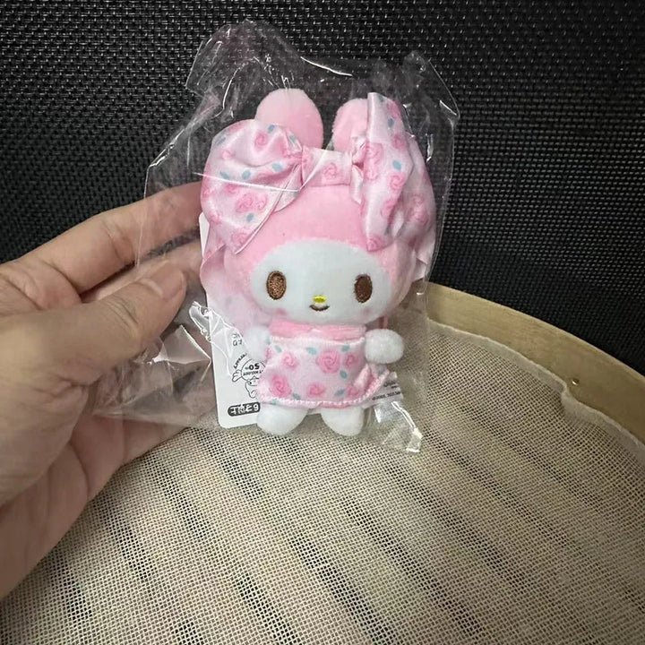 Kawaii Sanrio My Melody 20Th Anniversary Cute Cartoon Candy Pink Plush Toys Keychain Doll Backpack Pendant Girls Holiday Gift