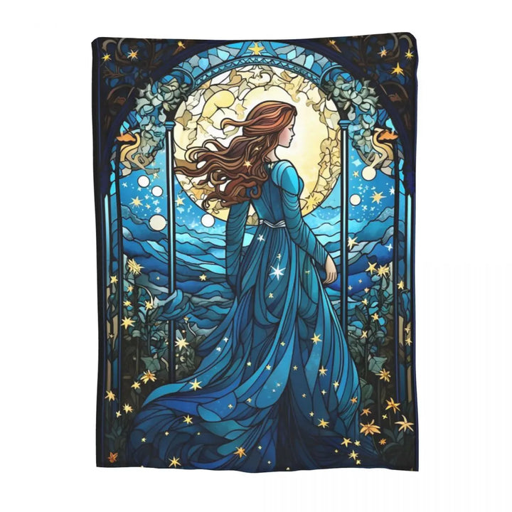 Beauty And The Beast Fleece Blankets Cartoon Romantic Fantasy Novelty Throw Blanket for Home 125*100cm Bedspread