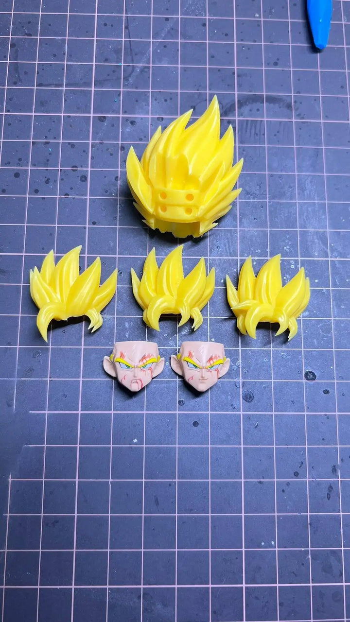 In Stock Dragon Ball Heads Accessories Shf Super Saiya Ssj2 Goku Anime Action Figurine Collection Model Toys Gift