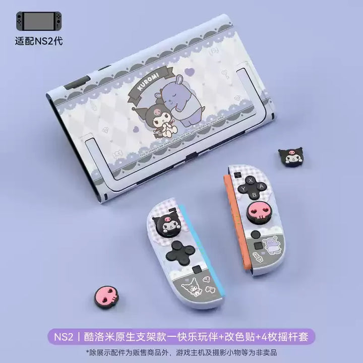 Sanrio Hello Kitty Kuromi Original Wanted Switch 2 Protective Case Plug In Base Ns2 Protective Case Anime Game Peripherals