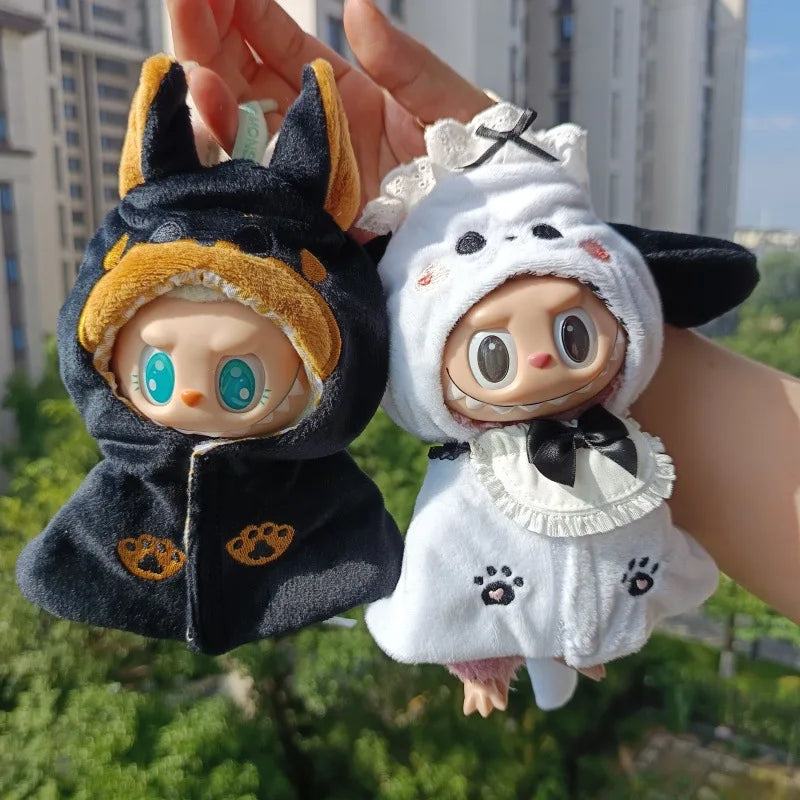 Labubu Doll Clothes Shawl Set Trend Halloween For 15-17cm Ropa 3.0 Labubu V1 V2 V3 Clothes Sitting Party Accessories