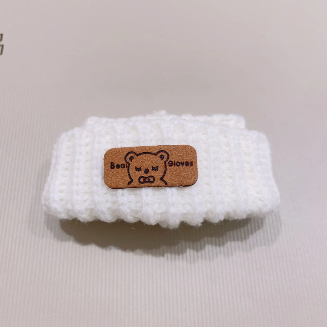 Clothes For Labubu Dolls 15/17cm For Labubu Sitting Party 1st 2nd 3rd Gen Knitted Hat & Pouch Accessories Apparel