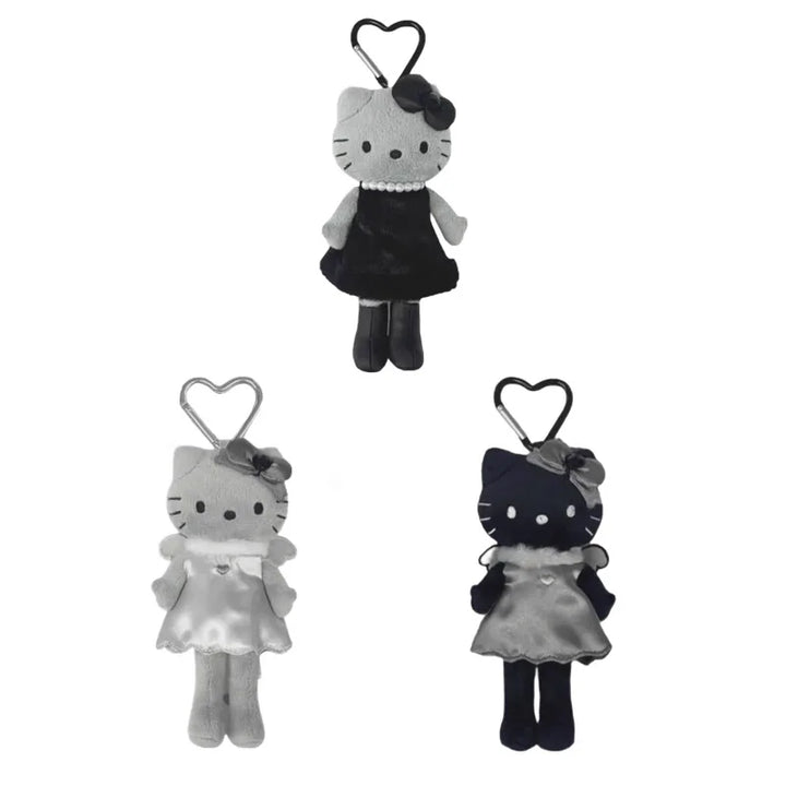 Kawaii Sanrio Hello Kitty Plush Toy Backpack Keychain Cartoon Gray Skin Angel Long Legs Stuffed Doll Girl Birthday Creative Gift