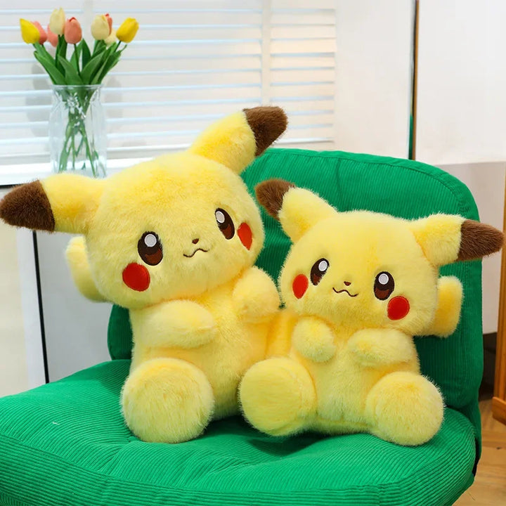 35/60cm Pikachu Pokemon Plush Toys Anime Doll Cartoon Large Pokémon Pikachued Plushie Kawaii Stuffed Gift for Kids Birthday Xmas