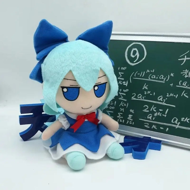 20cm Cartoon Touhou Project Plush Doll 2D Cartoon Doll Cirno Children's Toys Sofa Bedroom Pillow Boys and Girls Christmas Gifts