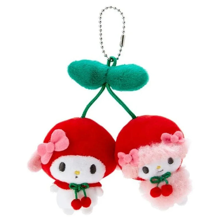 Kawaii Cherry Sanrio My Sweet Piano  Hello Kitty Pachacco Plush Toy Keychain Brooch Backpack Pendant Decoration Girl HolidayGift