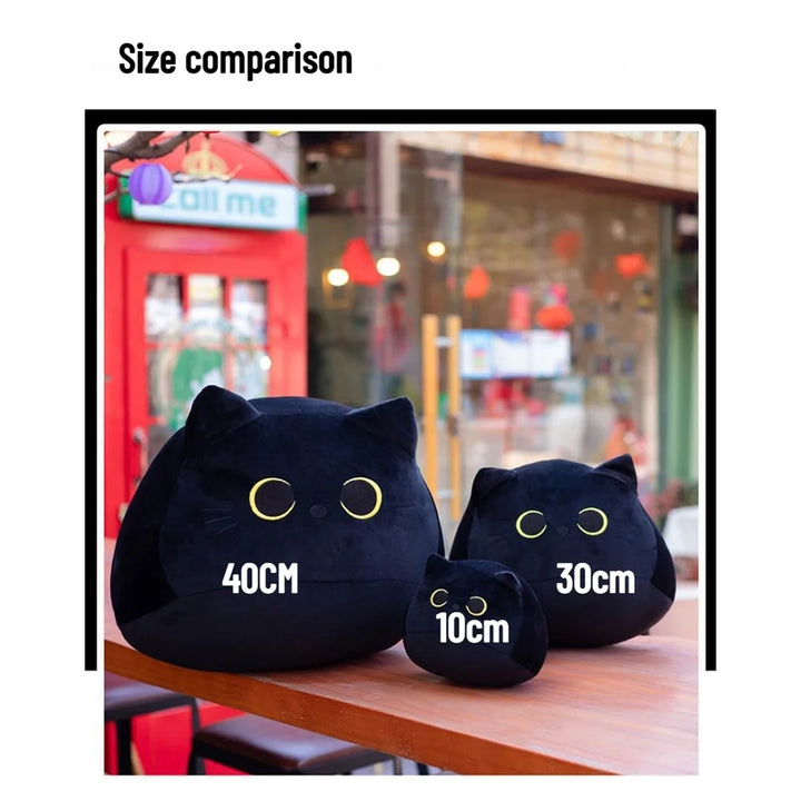 HOT Black Cat Plush Toy Cat Pendant Cuddly Doll Plush Toys Pillow Plushie Stuffed Toys Best Gifts Patung Stuffed Animal