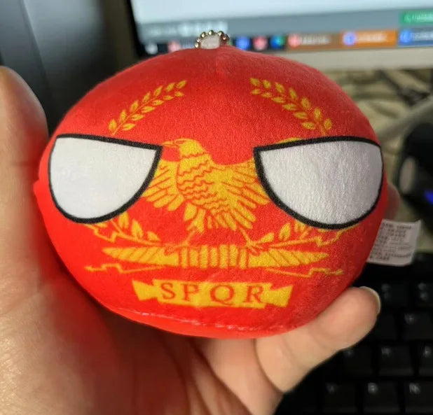 70 styles 10cm Country Ball Plush Toys Polandball Pendant Country Balls Countryball Stuffed Doll Christmas Gifts for Kids