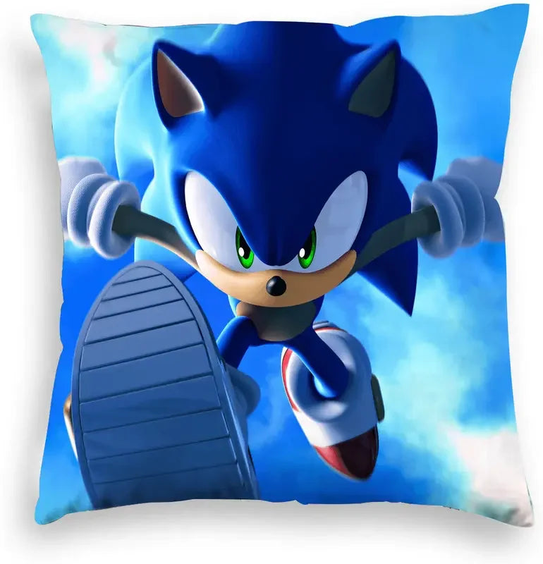 Game Blue Plush Pillowcase 45x45cm Anime Pillow Cover Living Room Cushion Cover Soft Personalized Pillowcase for Home Decoration