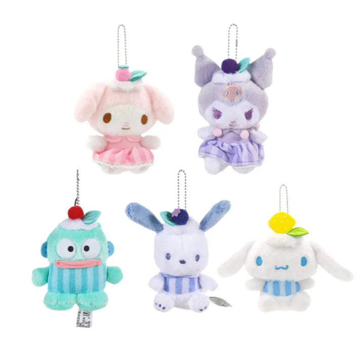 Sanrio Kuromi My Melody Plush Toys Kawaii Cartoon Cute Cinnamoroll Keychain Decoration Backpack Pendant Children's Birthday Gift