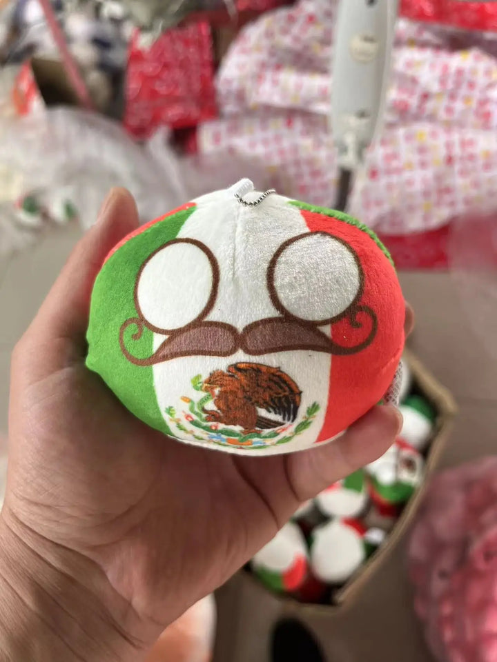 70 styles 10cm Country Ball Plush Toys Polandball Pendant Country Balls Countryball Stuffed Doll Christmas Gifts for Kids