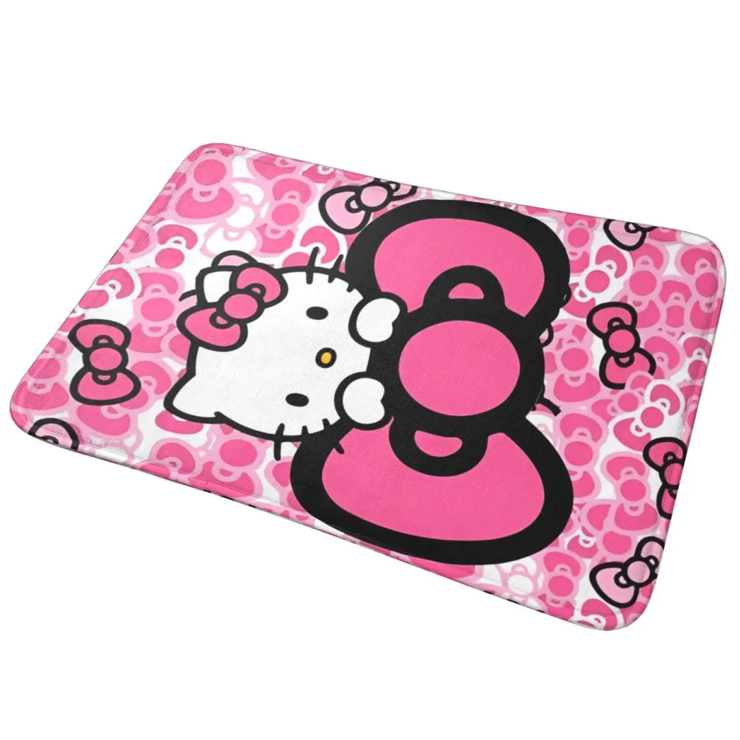 Hello Kitty Bathroom Rugs Mat Water Absorbent Bath Rugs Mats Carpet Non-Slip for Kitchen Shower