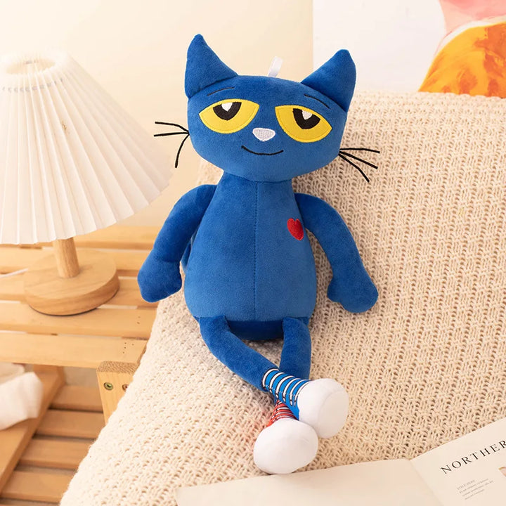 Cute Cartoon Anime Plush Pete The Cat Toy 40cm Stuffed Game Animation figure Pete Soft Doll Kids Birthday Gifts Room Decor