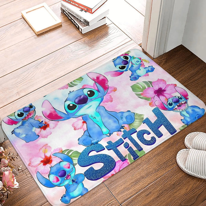 Cute Funny Stitch Memory Foam Bathroom Rugs Ultra Soft Non-Slip  Carpet Bath Mat Water Absorbent for Kitchen Shower