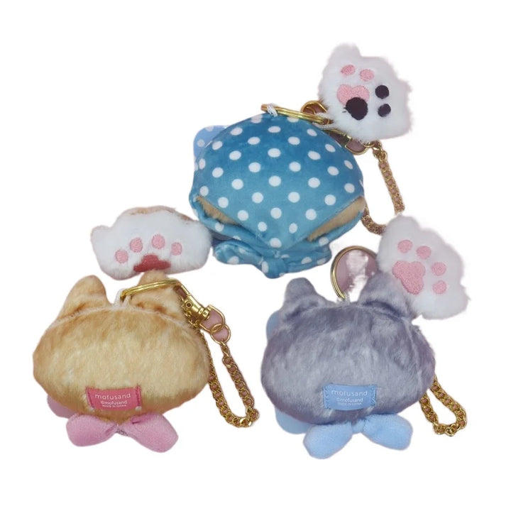 Kawaii Mofusand Shark Cat Cartoon Cartoon Amine Cute Plush Toys Backpack Pendant Keychain Stuffed Doll Decoration Birthday Gifts